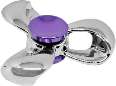 

Montez Silver Purple Knot Metal Fidget Spinner Toy(Multicolor)