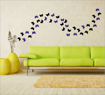 

Wall1ders  3D Acrylic Sticker Sticker(Pack of 40, Multicolor