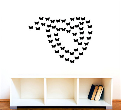 

Wall1ders  3D Acrylic Sticker Sticker(Pack of 50, Black