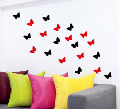 

Wall1ders  3D Acrylic Sticker Sticker(Pack of 20, Multicolor