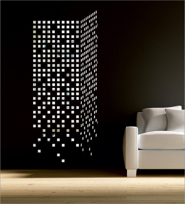 

Wall1ders  3D Acrylic Sticker Sticker(Pack of 100, Silver