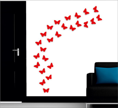 

Dakshita  Sticker Sticker(Pack of 25, Red