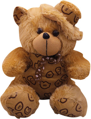 

Casotec Cute Teddy Bear with Cap Stuffed Soft Plush Soft Toy - 30 cm(Brown)