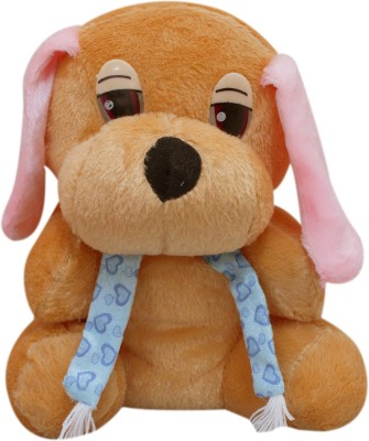 

Casotec Cute Dog Teddy Stuffed Soft Plush Soft Toy - 32 cm(Brown / Blue)