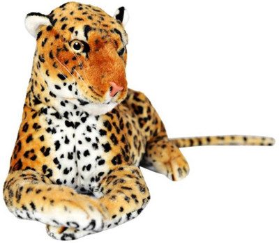 GrowAbout Stuffed Leopard soft Toy - 23 cm(Yellow)