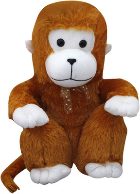 

Casotec Cute Stitting Monkey Stuffed Soft Plush Soft Toy - 52 cm(Brown)