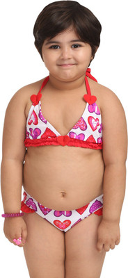 Fascinating Printed Girls Swimsuit