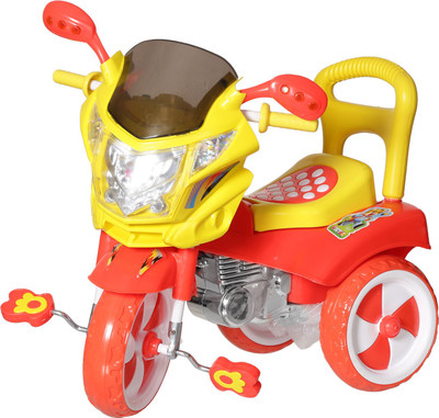 NHR Stylish Kids Tricycle , tricycles , Kids Cycle , Ride on for boy and Girl for 2 to 5 Years with Under seat Storage Space, Lights and Music. Victor_DX-Red Tricycle(Red)
