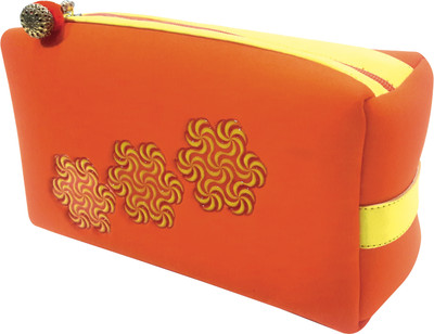 

ACE TRENDS Cosmetic Pouch(Orange), Black