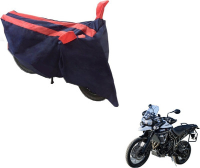 MOCKHE Two Wheeler Cover for Triumph(Tiger 800 XCA, Black, Orange)