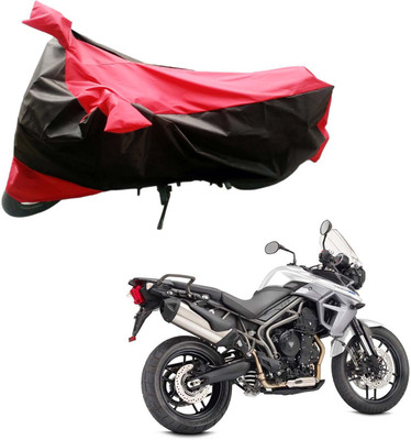 Purpleheart Two Wheeler Cover for Triumph(Tiger 800 XR, Black, Red)