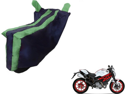 MOCKHE Two Wheeler Cover for Ducati(Monster 796 S2R, Black, Green)