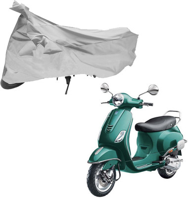 Purpleheart Two Wheeler Cover for Piaggio(Vespa VXL, Silver)