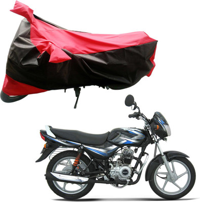 

Purpleheart Two Wheeler Cover for Bajaj(CT 100, Black, Red)