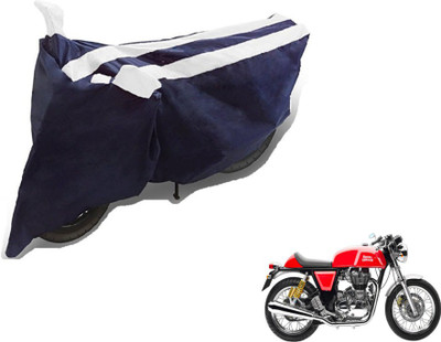 MOCKHE Two Wheeler Cover for Royal Enfield(Continental GT, Black, White)
