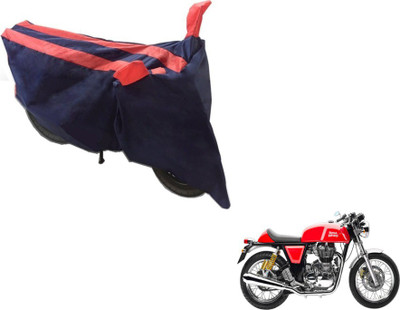 MOCKHE Two Wheeler Cover for Royal Enfield(Continental GT, Black, Orange)