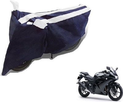 MOCKHE Two Wheeler Cover for Kawasaki(Ninja 250, Black, White)