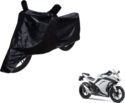 MOCKHE Two Wheeler Cover for Kawasaki(Ninja 300, Black)