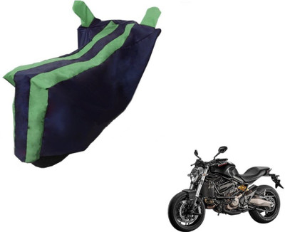 MOCKHE Two Wheeler Cover for Ducati(Monster 821, Black, Green)