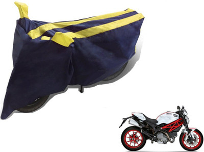MOCKHE Two Wheeler Cover for Ducati(Monster 796 S2R, Black, Yellow)