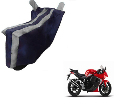 MOCKHE Two Wheeler Cover for Hyosung(GT250R, Black, Silver)