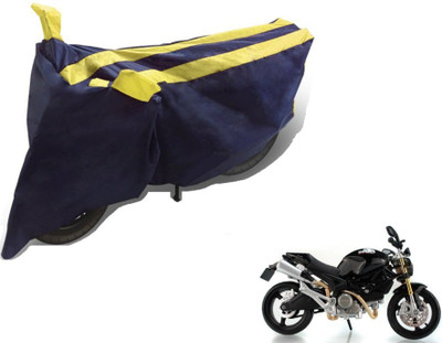MOCKHE Two Wheeler Cover for Ducati(Monster 82, Black, Yellow)