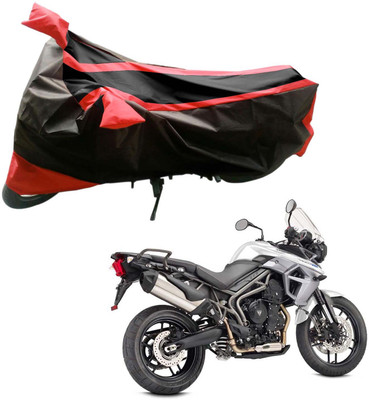 

Purpleheart Two Wheeler Cover for Triumph(Tiger 800 XR, Black, Red)