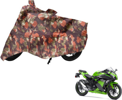 MOCKHE Two Wheeler Cover for Kawasaki(Ninja, Multicolor)