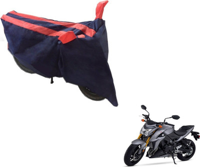 MOCKHE Two Wheeler Cover for Suzuki(GSX, Black, Orange)