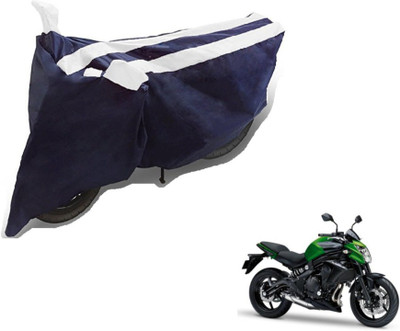 MOCKHE Two Wheeler Cover for Kawasaki(Z250, Black, White)