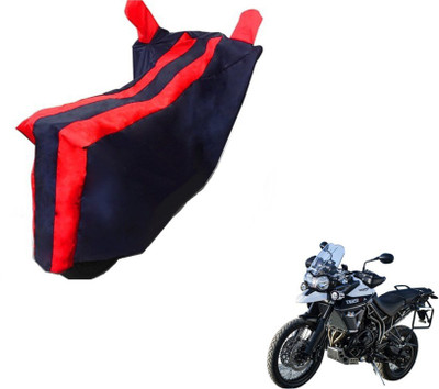 MOCKHE Two Wheeler Cover for Triumph(Tiger 800 XCA, Black, Red)