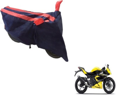 MOCKHE Two Wheeler Cover for Kawasaki(Ninja, Black, Orange)