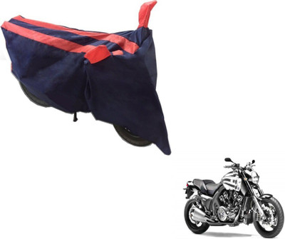MOCKHE Two Wheeler Cover for Yamaha(VMAX, Black, Orange)