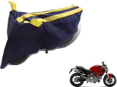 MOCKHE Two Wheeler Cover for Ducati(Monster 795, Black, Yellow)