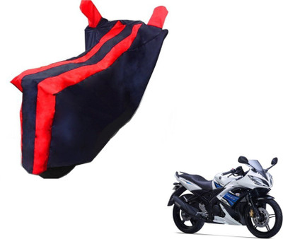 MOCKHE Two Wheeler Cover for Yamaha(YZF R15 S, Black, Red)