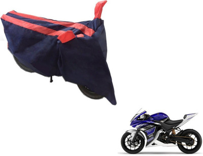 MOCKHE Two Wheeler Cover for Yamaha(YZF R25, Black, Orange)