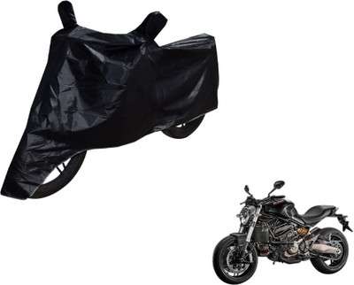 MOCKHE Two Wheeler Cover for Ducati(Monster 82, Black)