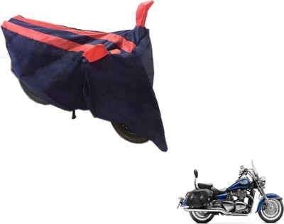 MOCKHE Two Wheeler Cover for Triumph(Black, Orange)