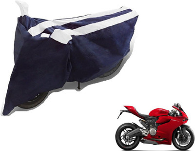 MOCKHE Two Wheeler Cover for Ducati(899 Panigale, Black, White)