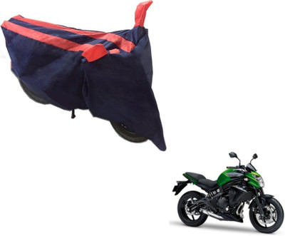MOCKHE Two Wheeler Cover for Kawasaki(Z250, Black, Orange)