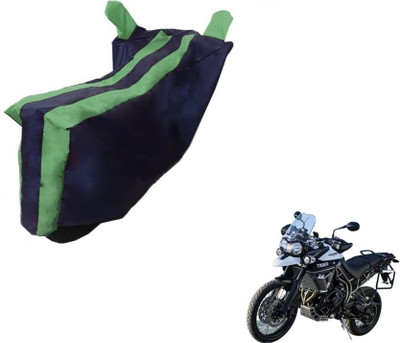 MOCKHE Two Wheeler Cover for Triumph(Tiger 800 XCA, Black, Green)