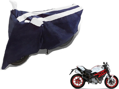 MOCKHE Two Wheeler Cover for Ducati(Monster 796 S2R, Black, White)
