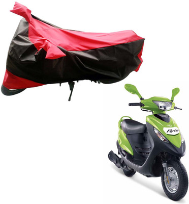 

Purpleheart Two Wheeler Cover for Mahindra(Flyte, Black, Red)