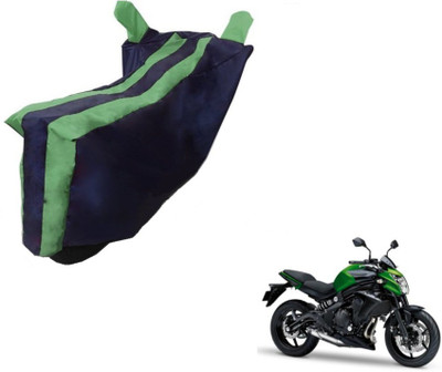 MOCKHE Two Wheeler Cover for Kawasaki(Z250, Black, Green)