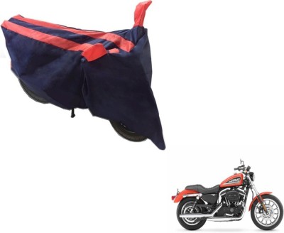 MOCKHE Two Wheeler Cover for Harley Davidson(XL 883, Black, Orange)