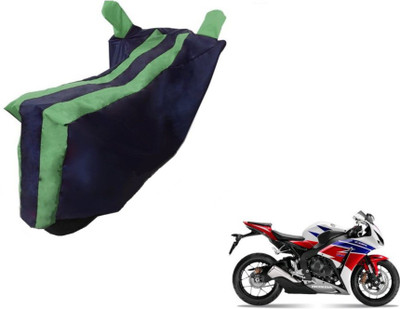 MOCKHE Two Wheeler Cover for Honda(CBR 1000RR, Black, Green)