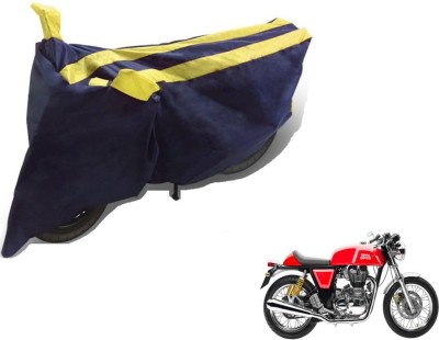 MOCKHE Two Wheeler Cover for Royal Enfield(Continental GT, Black, Yellow)