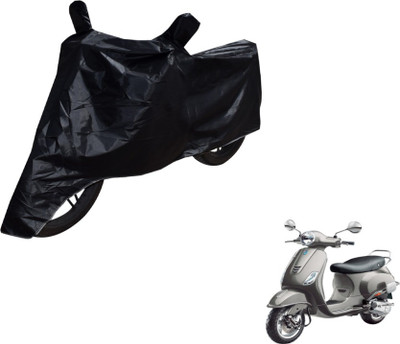 MOCKHE Two Wheeler Cover for Universal For Bike(Vespa VXL, Black)