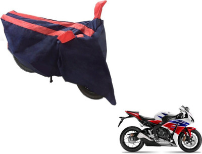 MOCKHE Two Wheeler Cover for Honda(CBR 1000RR, Black, Orange)