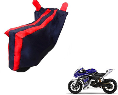 MOCKHE Two Wheeler Cover for Yamaha(YZF R25, Black, Red)